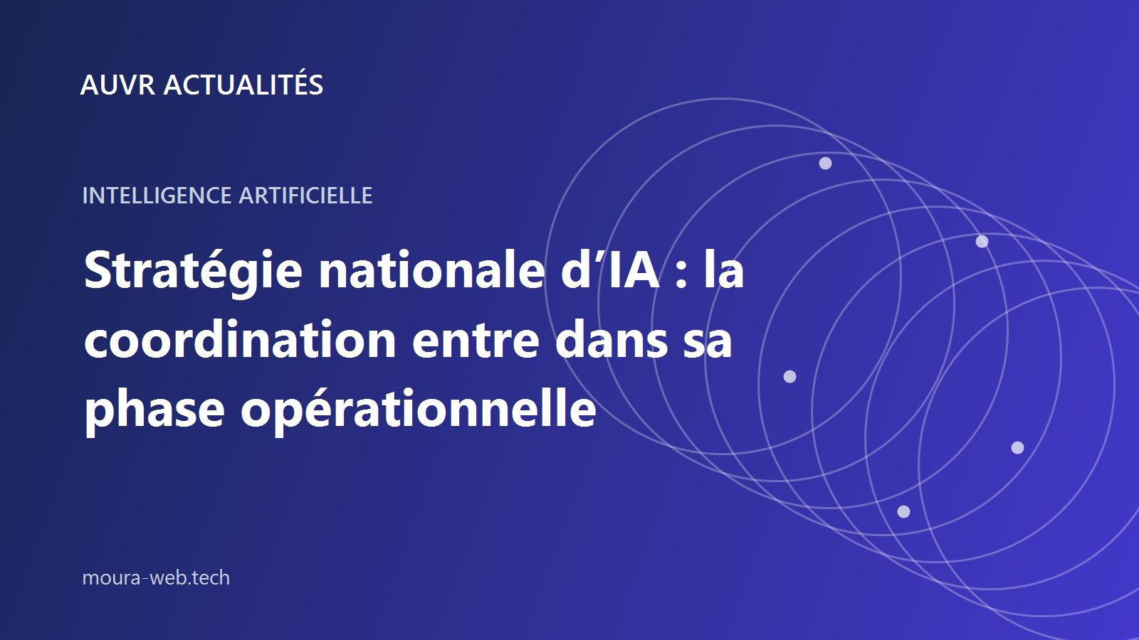 Couverture AUVR Actualités consacrée à la coordination de la stratégie nationale d’intelligence artificielle en Algérie