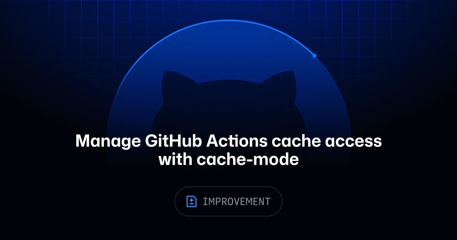 Illustration officielle GitHub de la gestion des droits d’accès aux caches Actions