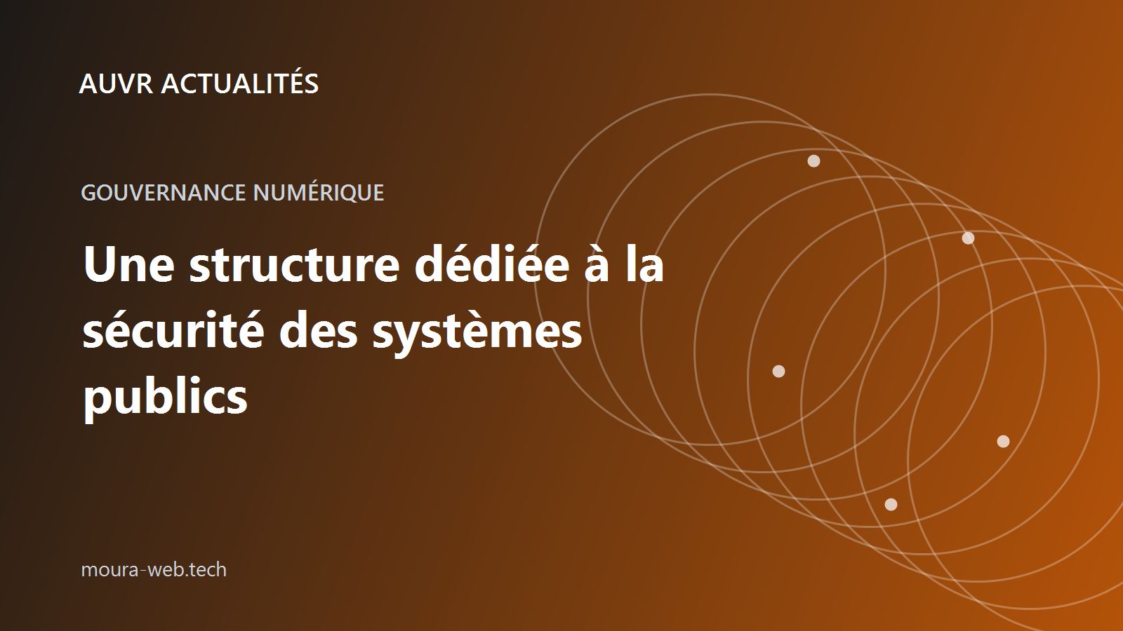 Couverture AUVR Actualités sur la nouvelle structure de sécurité numérique prévue dans le secteur public algérien
