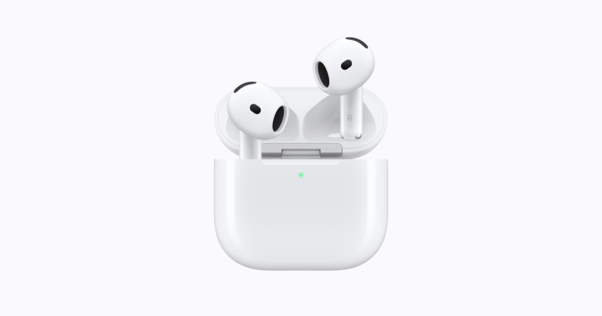 AirPods 5 présentés dans le visuel officiel Apple